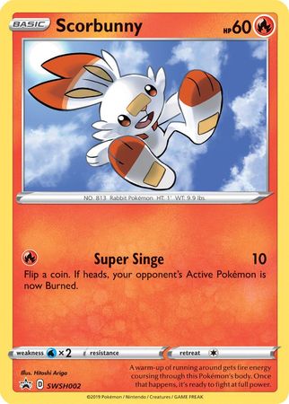 Scorbunny (SWSH002) [Sword & Shield: Black Star Promos] | Exor Games Bridgewater