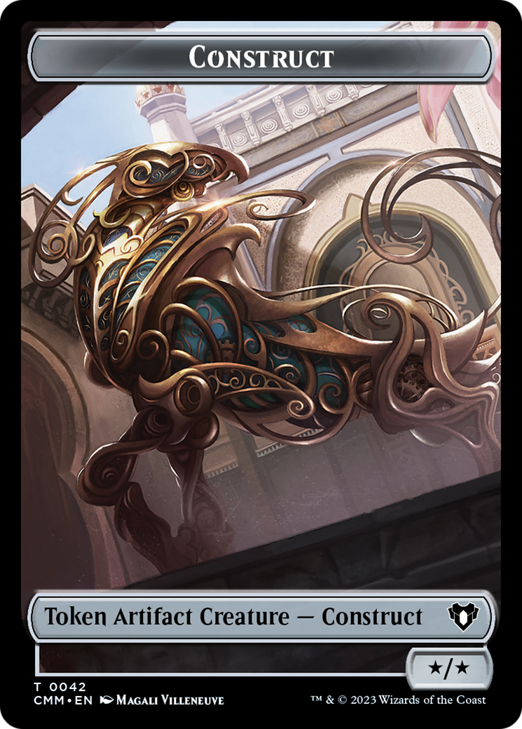 Eldrazi Spawn // Construct (0042) Double-Sided Token [Commander Masters Tokens] | Exor Games Bridgewater