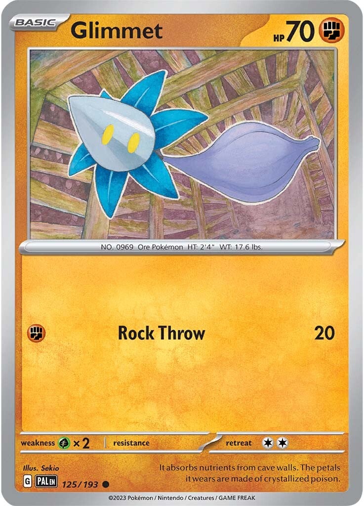 Glimmet (125/193) [Scarlet & Violet: Paldea Evolved] | Exor Games Bridgewater