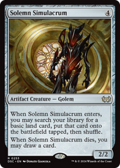 Solemn Simulacrum [Duskmourn: House of Horror Commander] | Exor Games Bridgewater