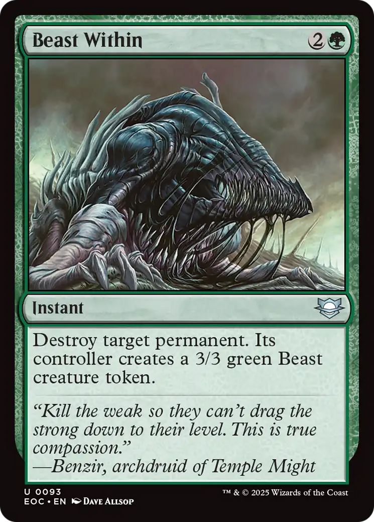 Beast Within [Edge of Eternities Commander] | Exor Games Bridgewater