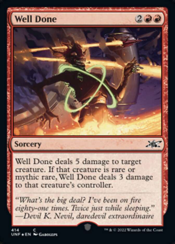 Well Done (Galaxy Foil) [Unfinity] | Exor Games Bridgewater