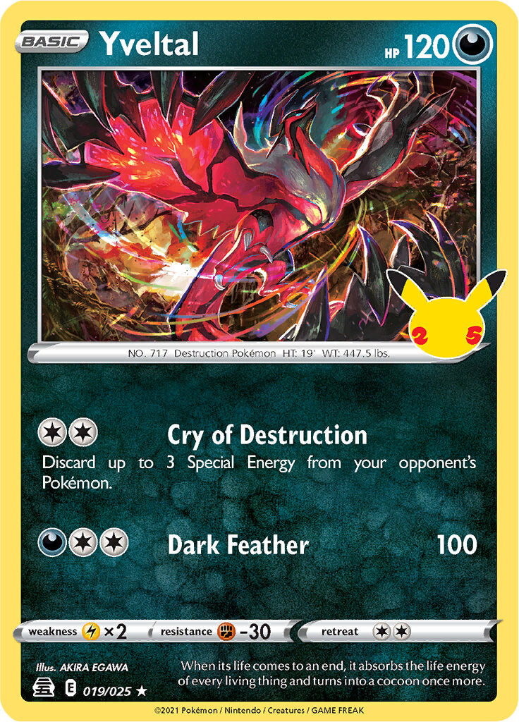 Yveltal (019/025) [Celebrations: 25th Anniversary] | Exor Games Bridgewater