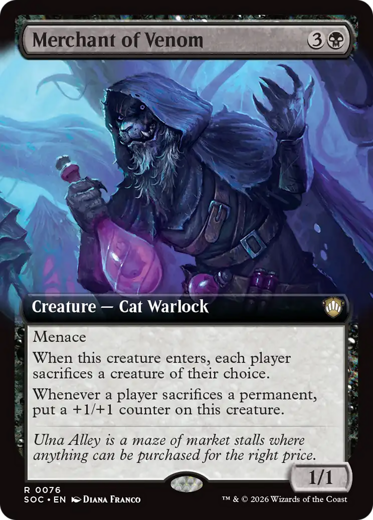 Merchant of Venom (Extended Art) [Secrets of Strixhaven Commander] | Exor Games Bridgewater