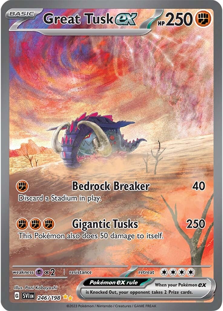 Great Tusk ex (246/198) [Scarlet & Violet: Base Set] | Exor Games Bridgewater