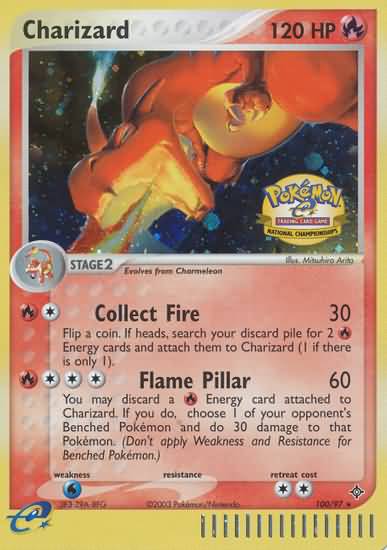 Charizard (100/97) (National Championship 2004) [League & Championship Cards] | Exor Games Bridgewater