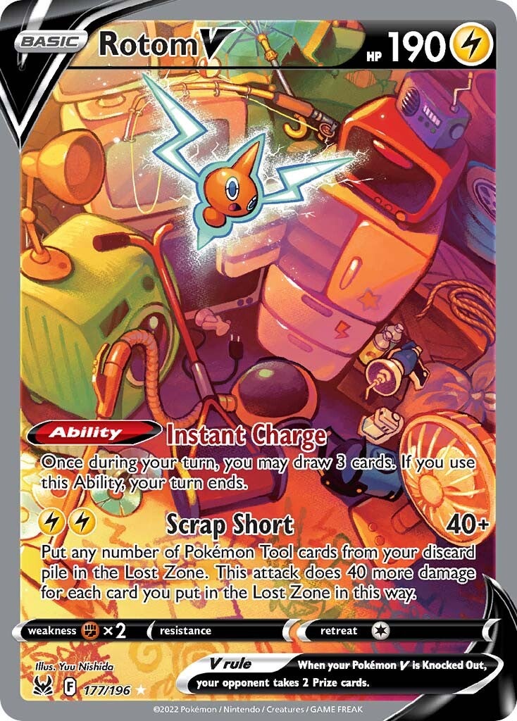 Rotom V (177/196) [Sword & Shield: Lost Origin] | Exor Games Bridgewater