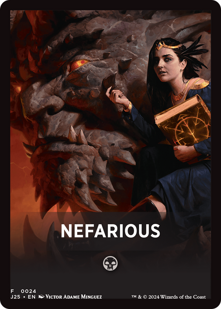 Nefarious Theme Card [Foundations Jumpstart Front Cards] | Exor Games Bridgewater