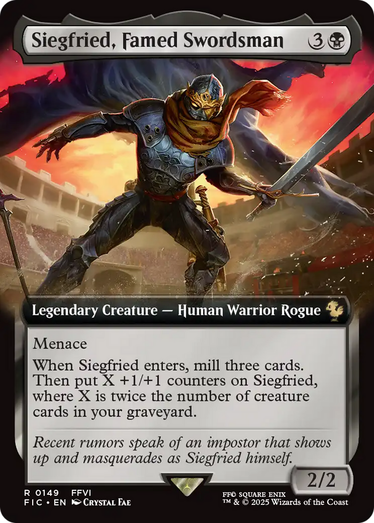 Siegfried, Famed Swordsman (Extended Art) [FINAL FANTASY Commander] | Exor Games Bridgewater
