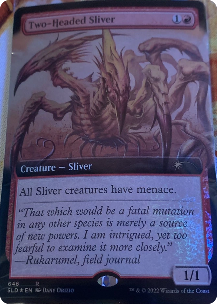 Two-Headed Sliver (Extended Art) [Secret Lair Drop Promos] | Exor Games Bridgewater