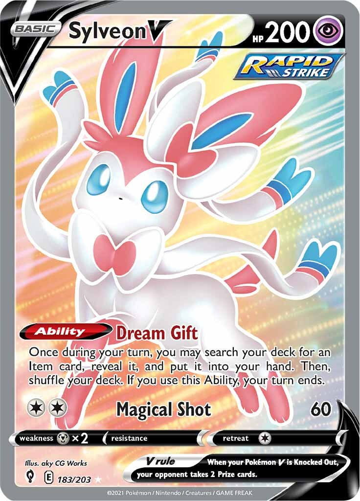 Sylveon V (183/203) [Sword & Shield: Evolving Skies] | Exor Games Bridgewater