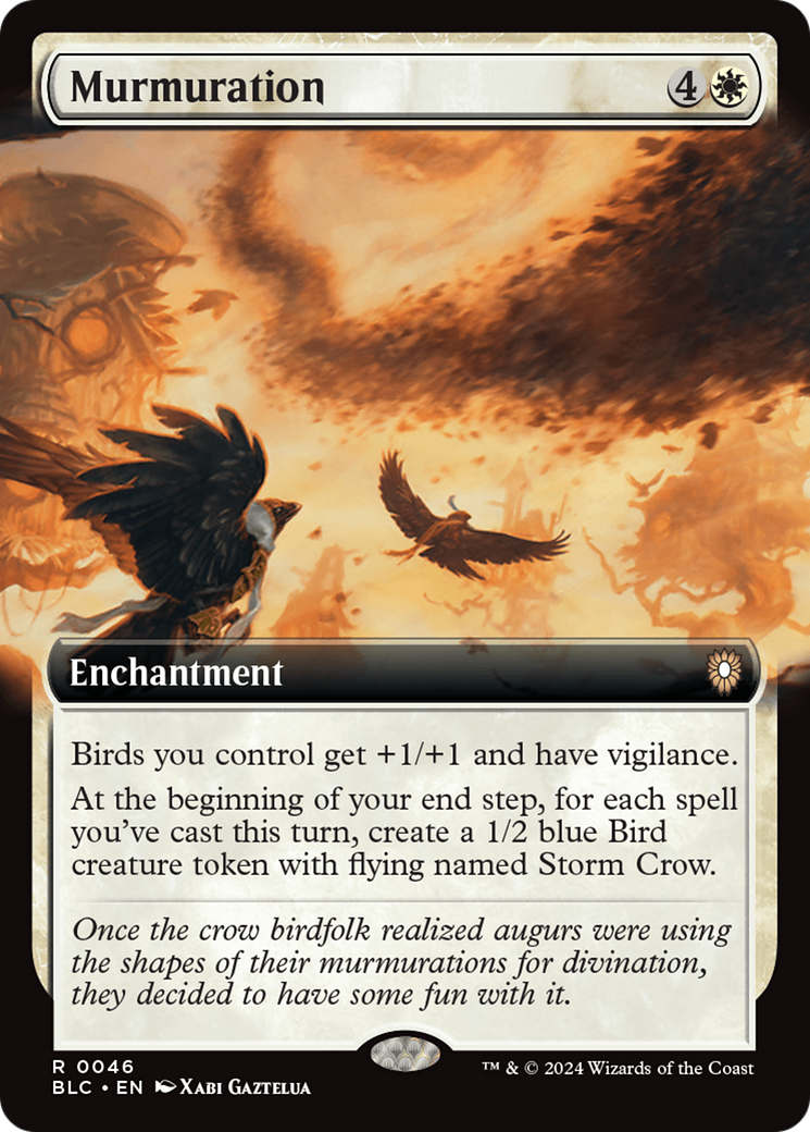 Murmuration (Extended Art) [Bloomburrow Commander] | Exor Games Bridgewater