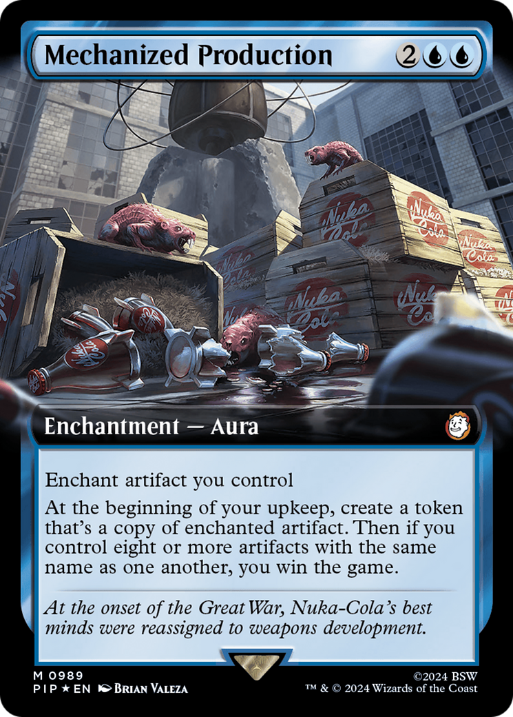 Mechanized Production (Extended Art) (Surge Foil) [Fallout] | Exor Games Bridgewater