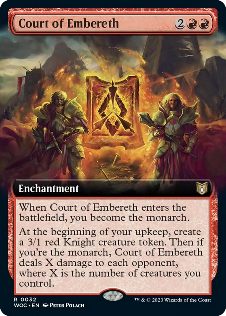Court of Embereth (Extended Art) [Wilds of Eldraine Commander] | Exor Games Bridgewater