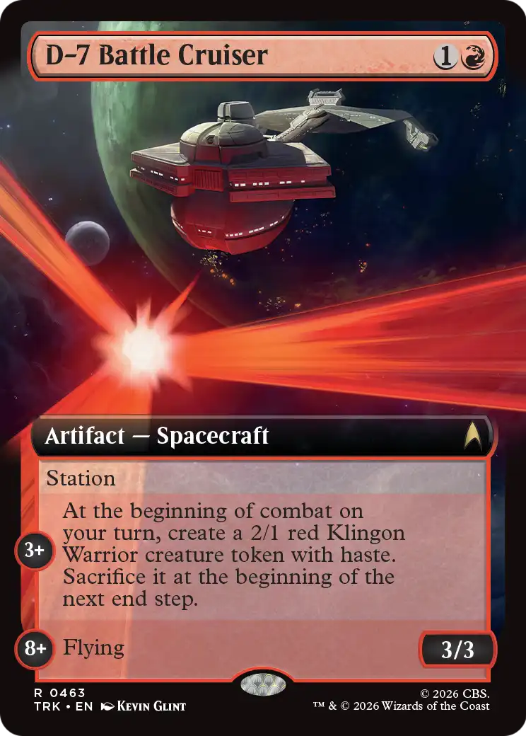 D-7 Battle Cruiser (Extended Art) [Star Trek] | Exor Games Bridgewater