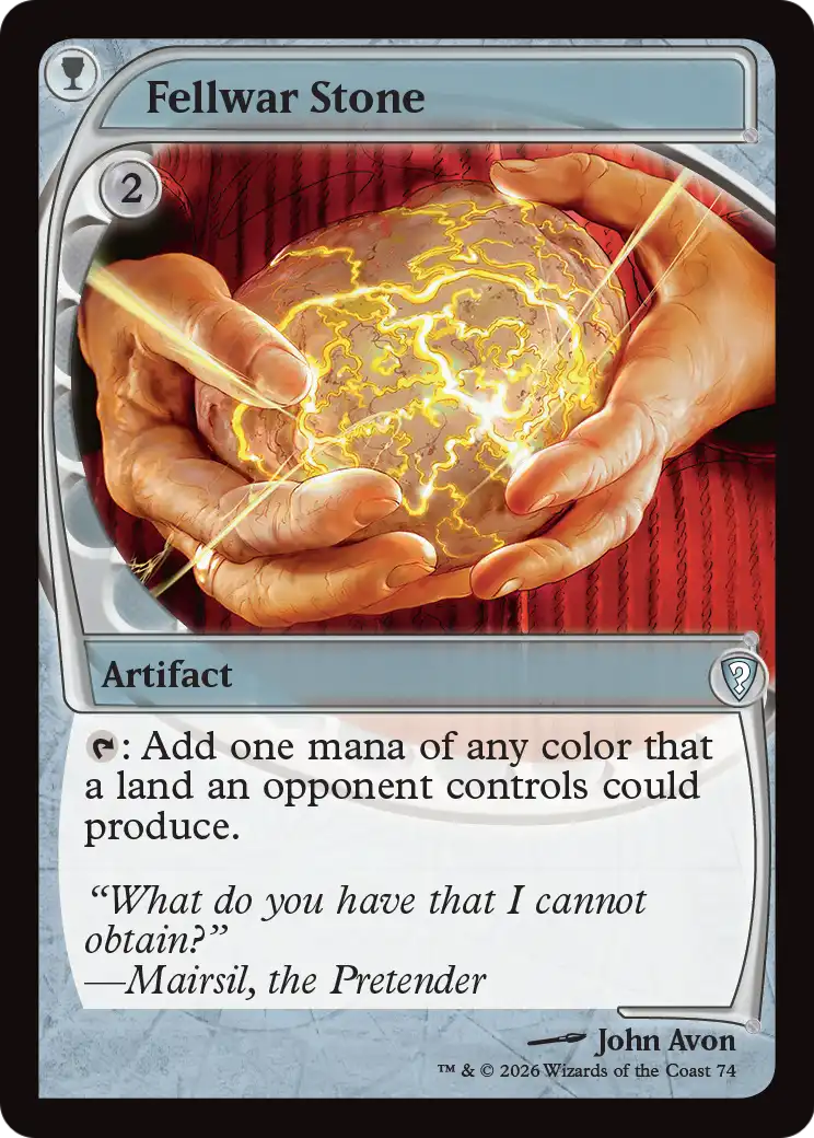 Fellwar Stone (Future Sight) [Mystery Booster: Commander Edition] | Exor Games Bridgewater