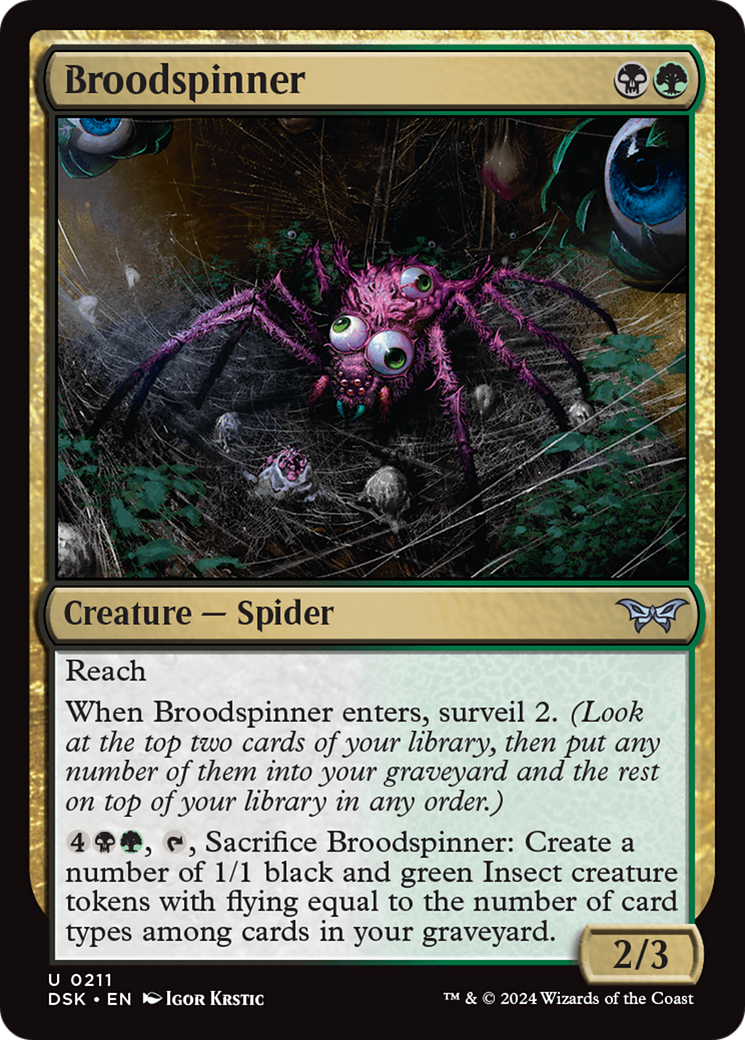 Broodspinner [Duskmourn: House of Horror] | Exor Games Bridgewater