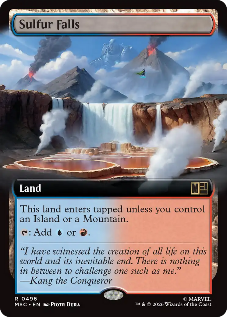 Sulfur Falls (Extended Art) [Marvel Super Heroes Commander] | Exor Games Bridgewater