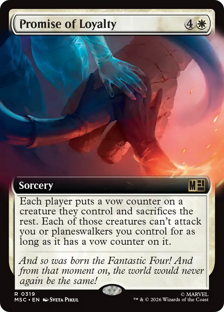 Promise of Loyalty (Extended Art) [Marvel Super Heroes Commander] | Exor Games Bridgewater