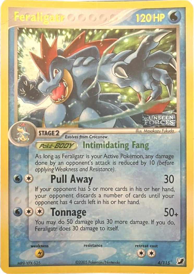 Feraligatr (4/115) (Stamped) [EX: Unseen Forces] | Exor Games Bridgewater