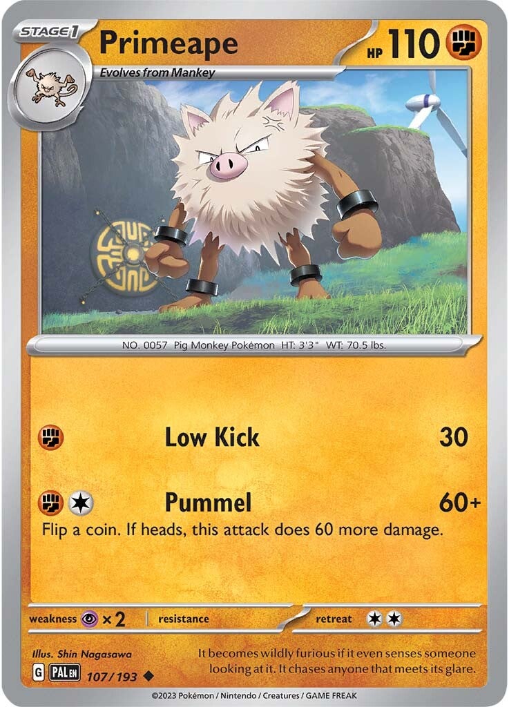 Primeape (107/193) [Scarlet & Violet: Paldea Evolved] | Exor Games Bridgewater