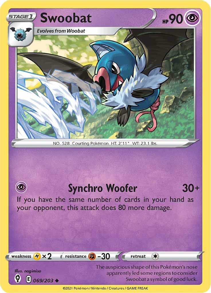 Swoobat (069/203) [Sword & Shield: Evolving Skies] | Exor Games Bridgewater