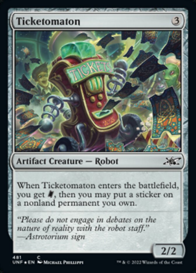 Ticketomaton (Galaxy Foil) [Unfinity] | Exor Games Bridgewater