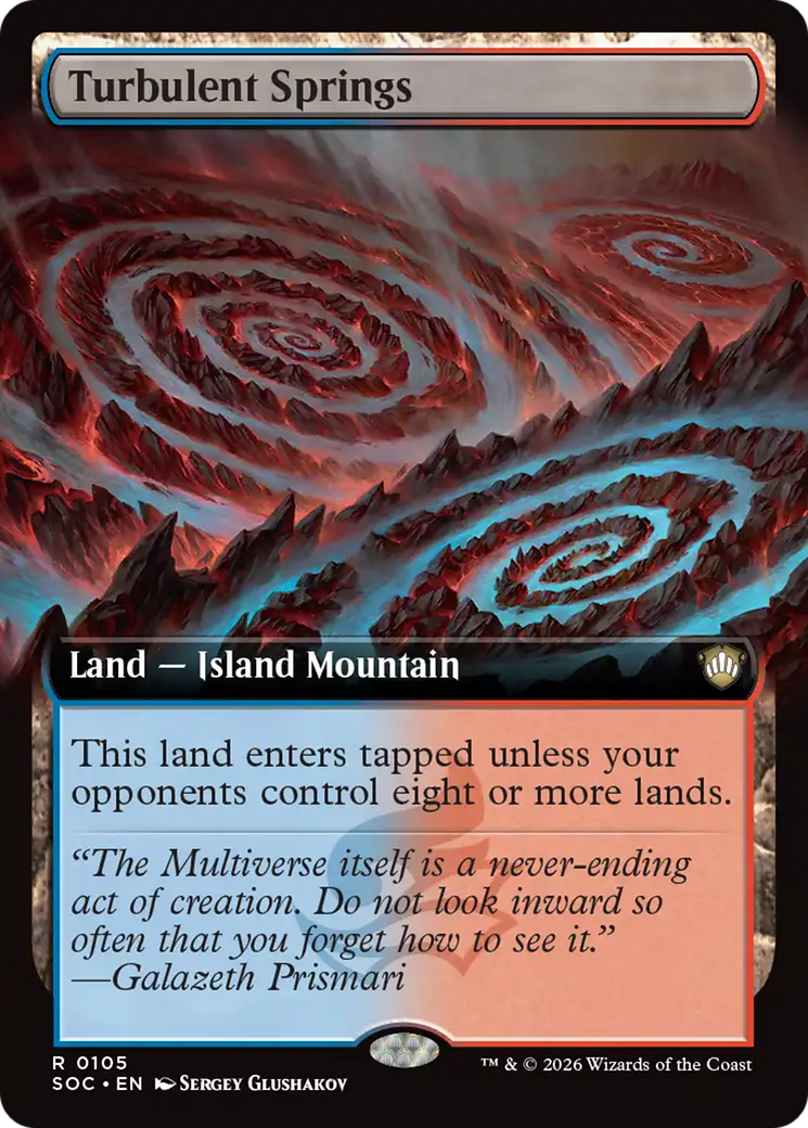 Turbulent Springs (Extended Art) [Secrets of Strixhaven Commander] | Exor Games Bridgewater