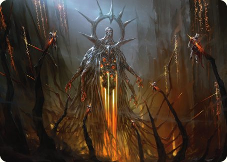 Solphim, Mayhem Dominus Art Card [Phyrexia: All Will Be One Art Series] | Exor Games Bridgewater
