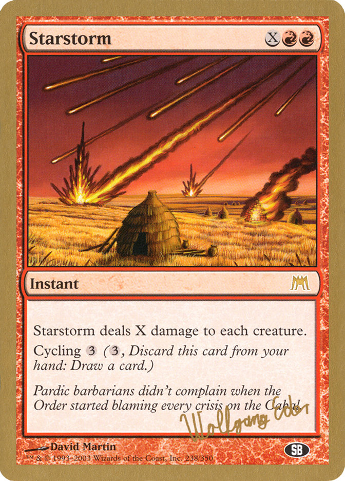Starstorm (Wolfgang Eder) (SB) [World Championship Decks 2003] | Exor Games Bridgewater