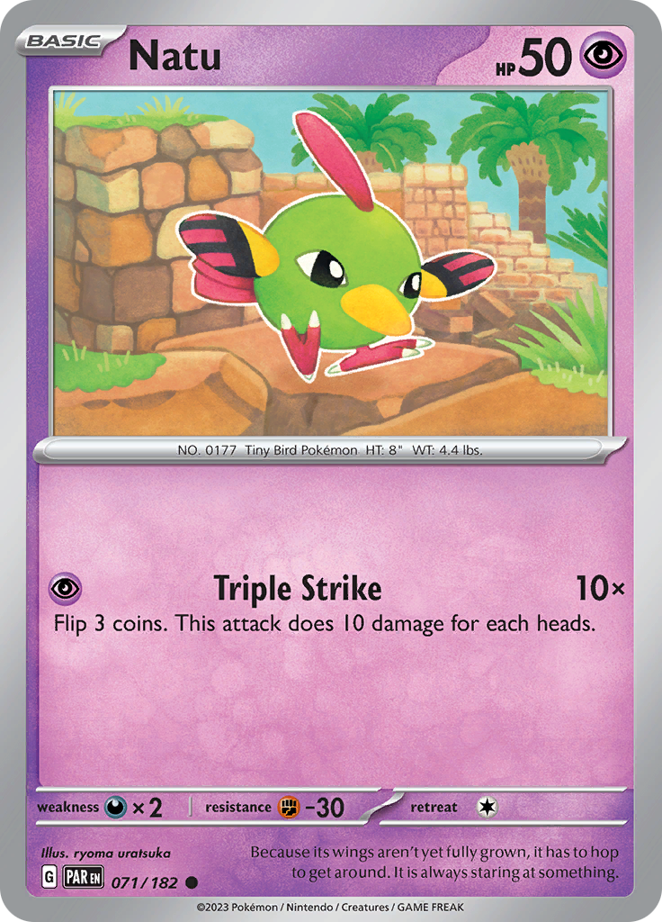 Natu (071/182) [Scarlet & Violet: Paradox Rift] | Exor Games Bridgewater