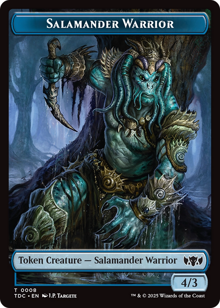 Salamander Warrior // Zombie Druid Double-Sided Token [Tarkir: Dragonstorm Commander Tokens] | Exor Games Bridgewater