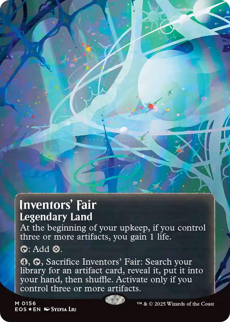 Inventors' Fair (0156) (Borderless) (Galaxy Foil) [Edge of Eternities: Stellar Sights] | Exor Games Bridgewater