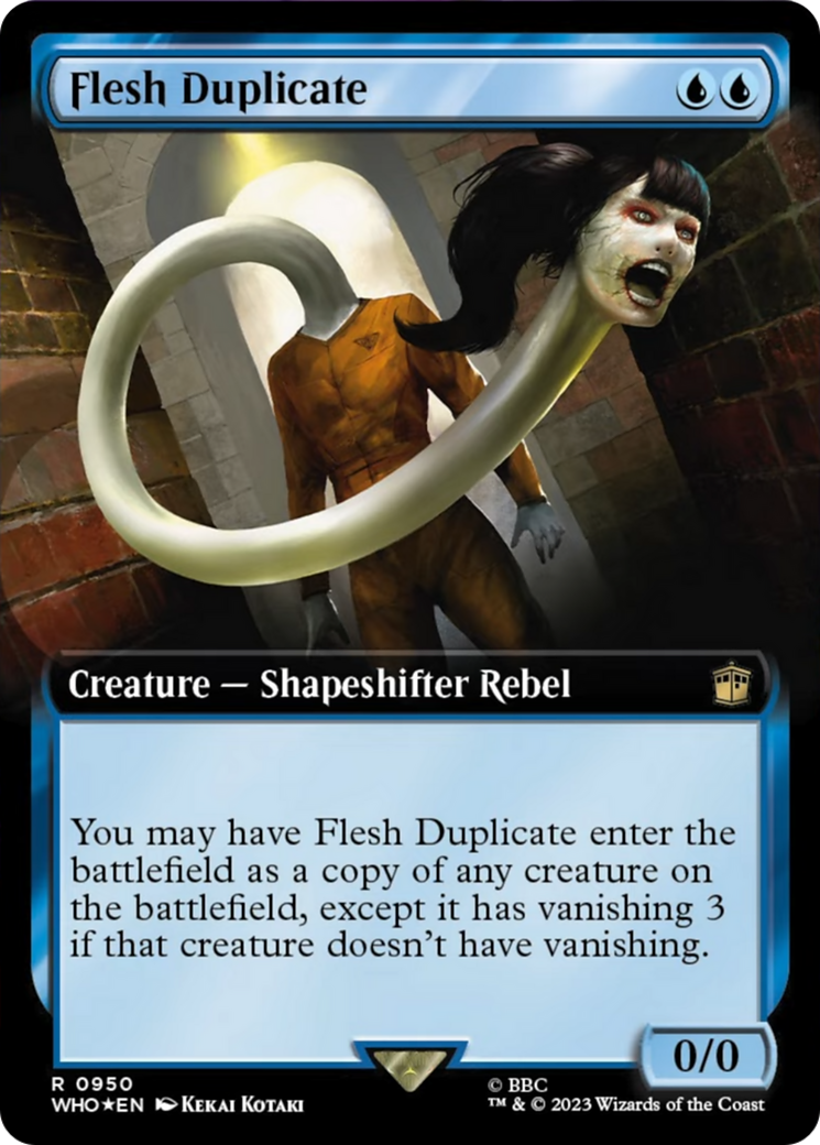 Flesh Duplicate (Extended Art) (Surge Foil) [Doctor Who] | Exor Games Bridgewater