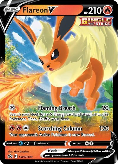 Flareon V (SWSH149) [Sword & Shield: Black Star Promos] | Exor Games Bridgewater