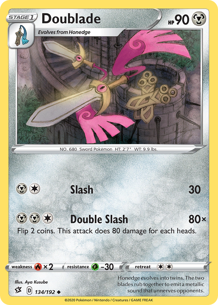 Doublade (134/192) [Sword & Shield: Rebel Clash] | Exor Games Bridgewater