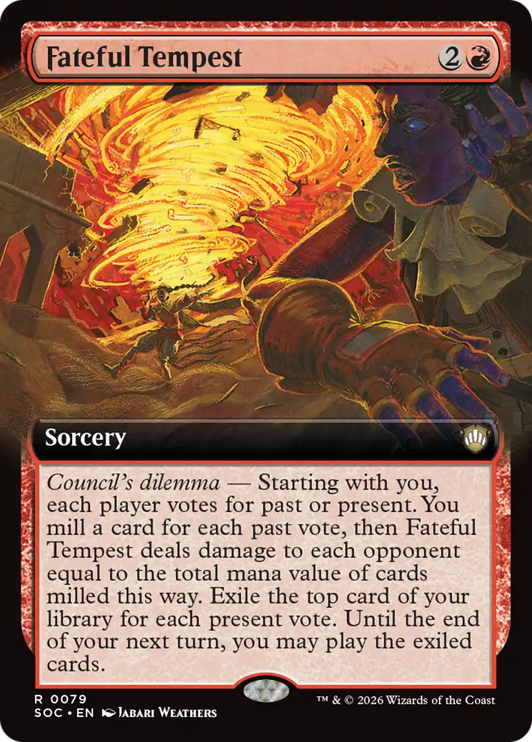 Fateful Tempest (Extended Art) [Secrets of Strixhaven Commander] | Exor Games Bridgewater