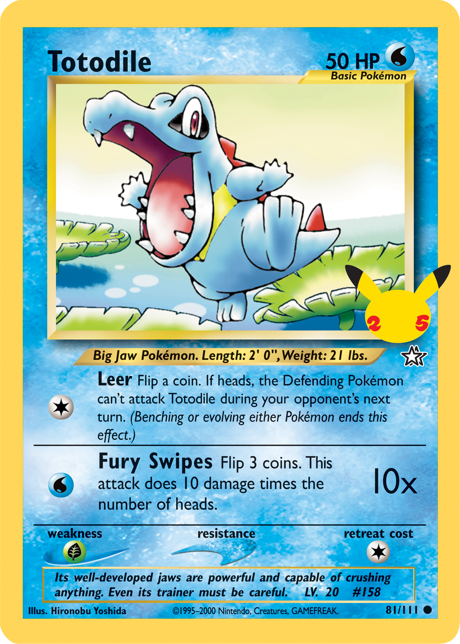 Totodile (81/111) (Jumbo Card) [First Partner Pack] | Exor Games Bridgewater