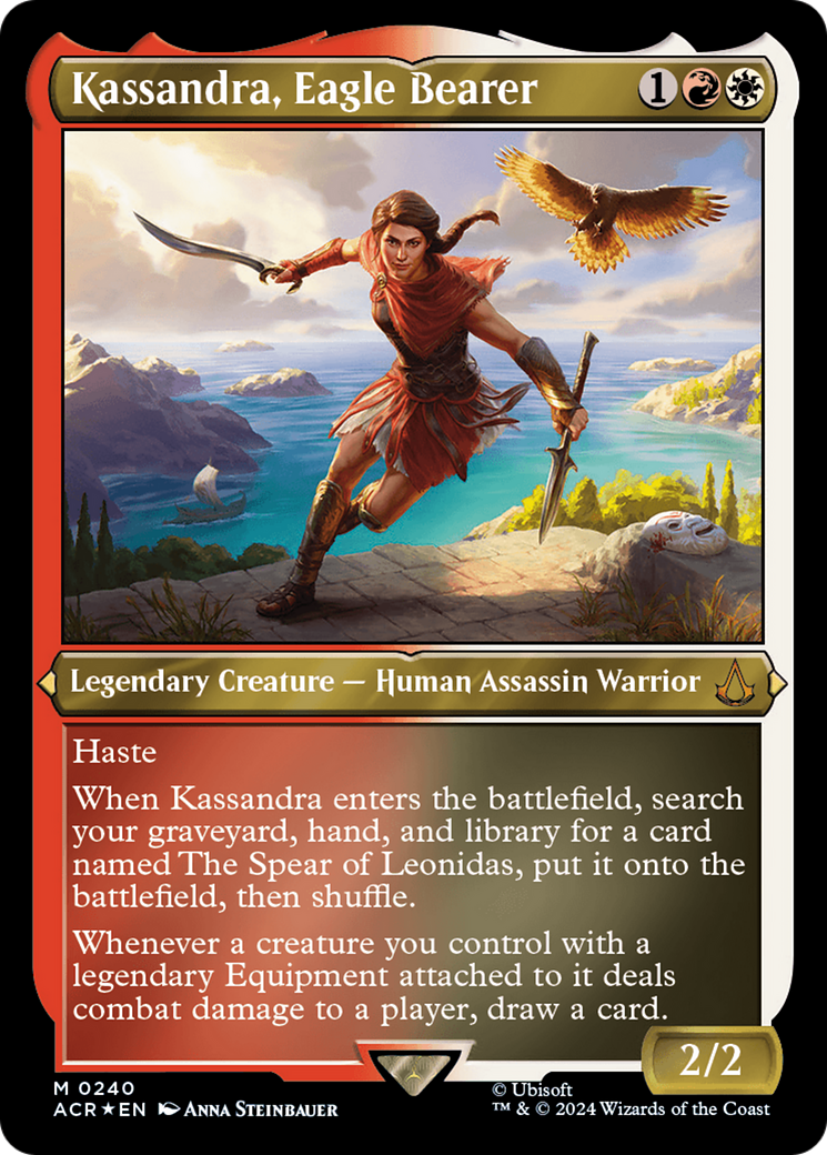 Kassandra, Eagle Bearer (Foil Etched) [Assassin's Creed] | Exor Games Bridgewater