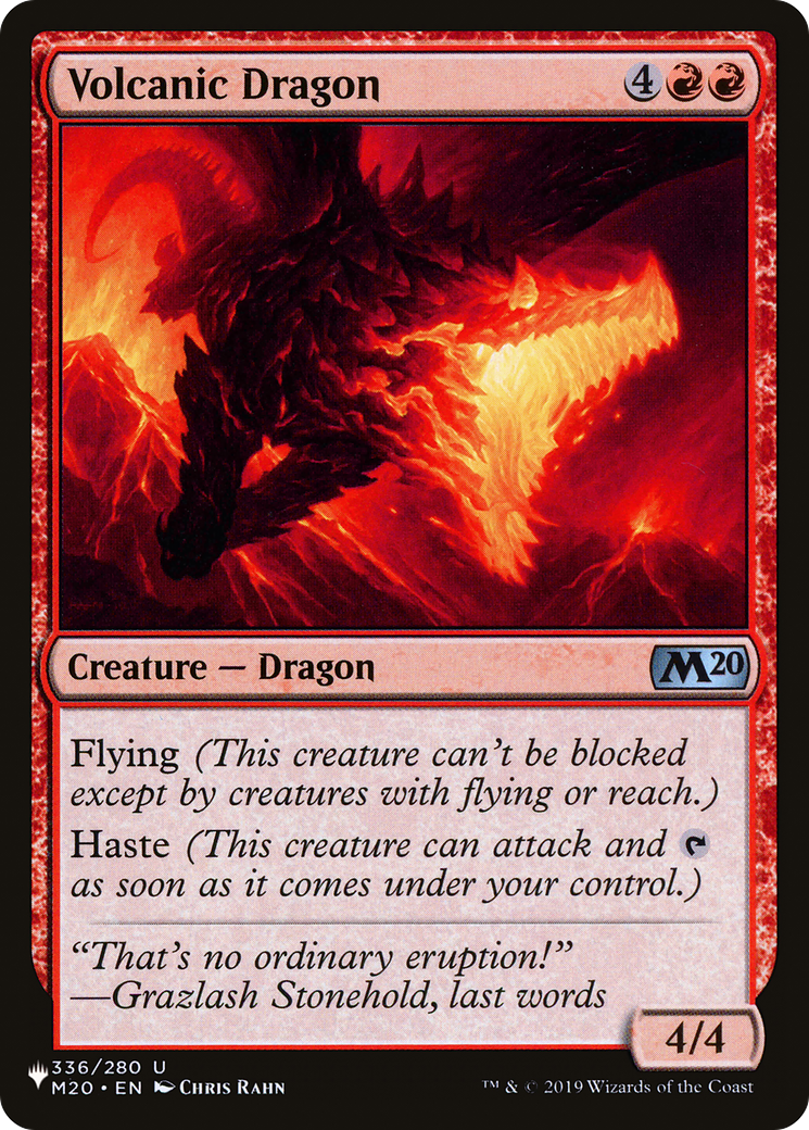 Volcanic Dragon (M20) [The List] | Exor Games Bridgewater