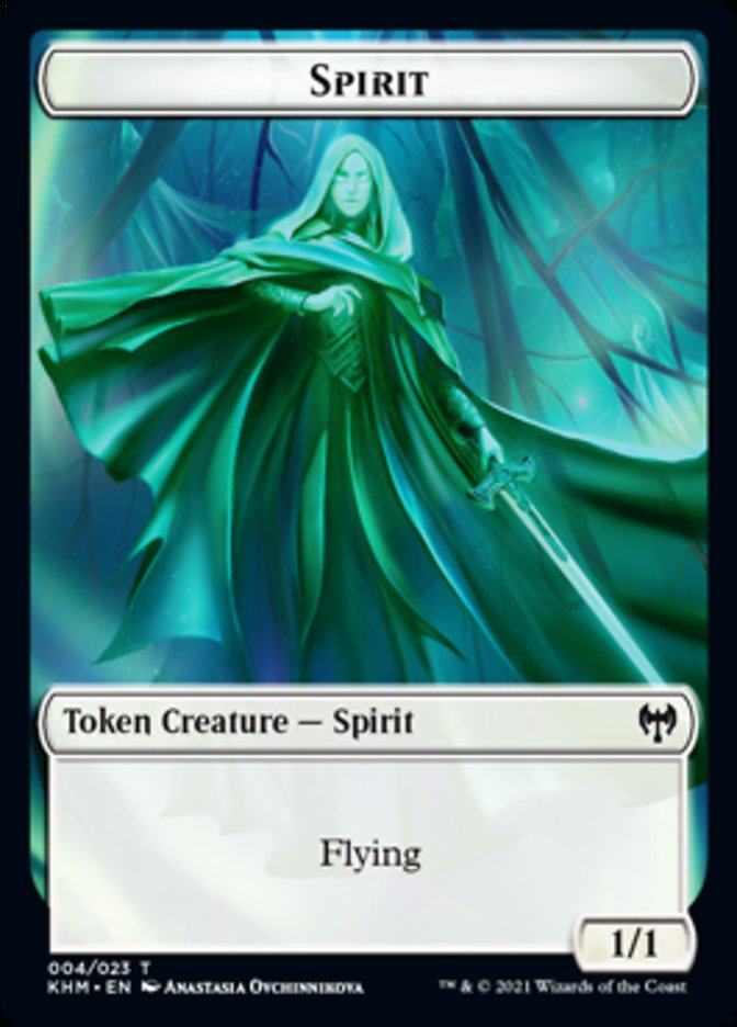 Spirit Token [Kaldheim Tokens] | Exor Games Bridgewater