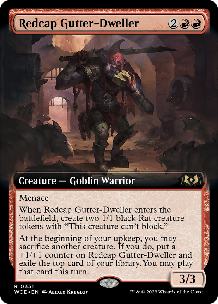 Redcap Gutter-Dweller (Extended Art) [Wilds of Eldraine] | Exor Games Bridgewater