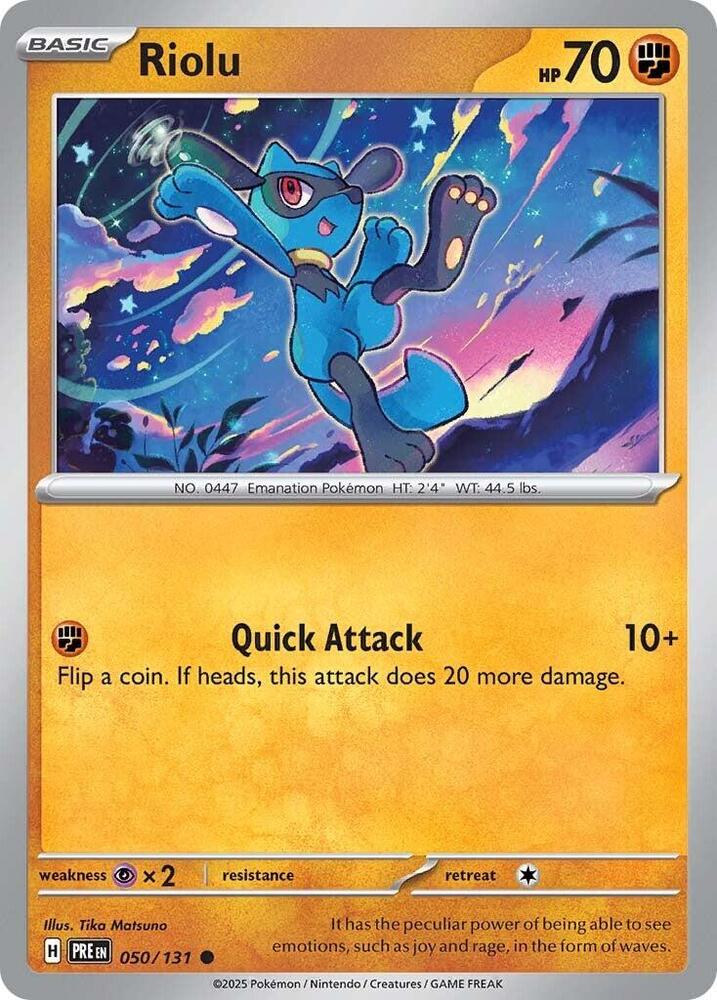 Riolu (050/131) [Scarlet & Violet: Prismatic Evolutions] | Exor Games Bridgewater