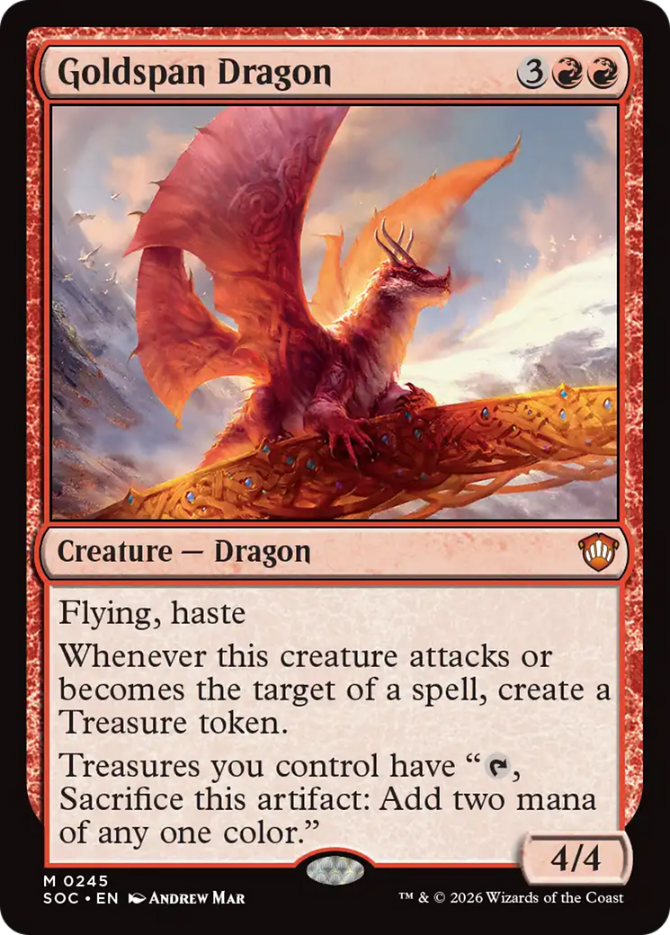 Goldspan Dragon [Secrets of Strixhaven Commander] | Exor Games Bridgewater