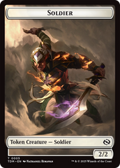 Soldier (0004) // Soldier (0005) Double-Sided Token [Tarkir: Dragonstorm Tokens] | Exor Games Bridgewater