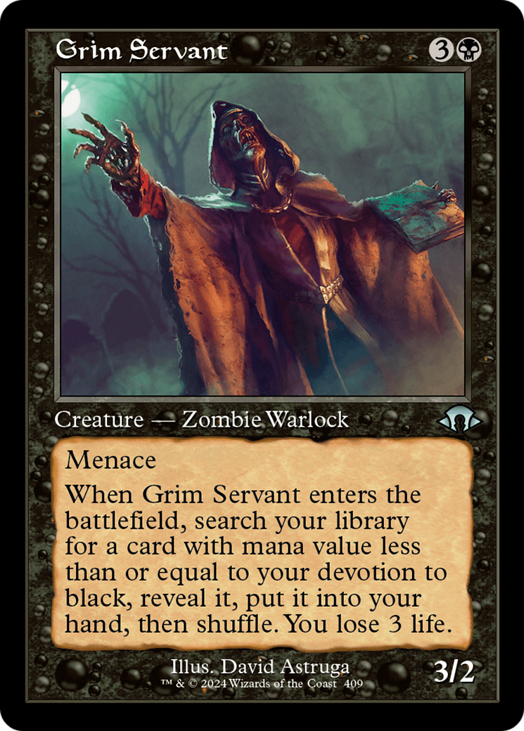 Grim Servant (Retro) [Modern Horizons 3] | Exor Games Bridgewater