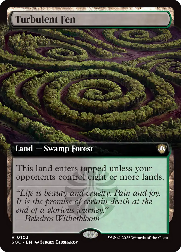 Turbulent Fen (Extended Art) [Secrets of Strixhaven Commander] | Exor Games Bridgewater