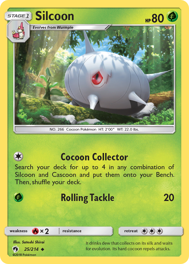 Silcoon (25/214) [Sun & Moon: Lost Thunder] | Exor Games Bridgewater