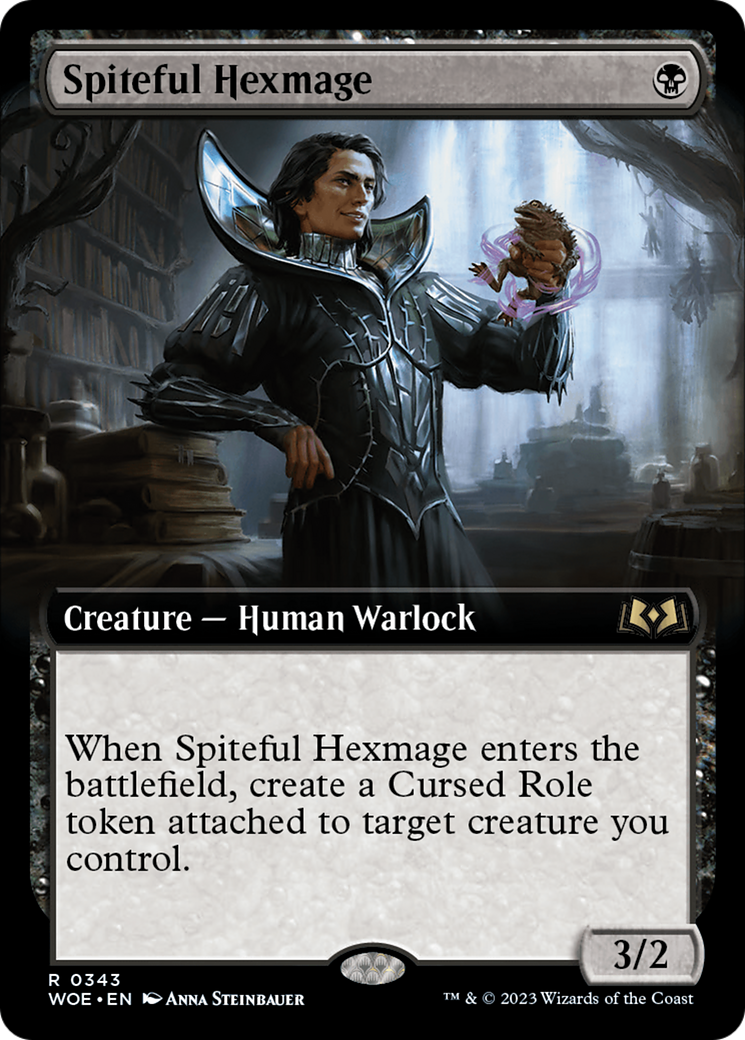 Spiteful Hexmage (Extended Art) [Wilds of Eldraine] | Exor Games Bridgewater