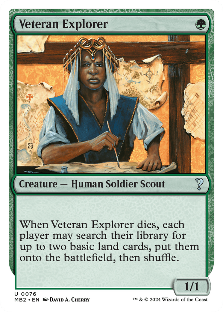 Veteran Explorer (White Border) [Mystery Booster 2] | Exor Games Bridgewater